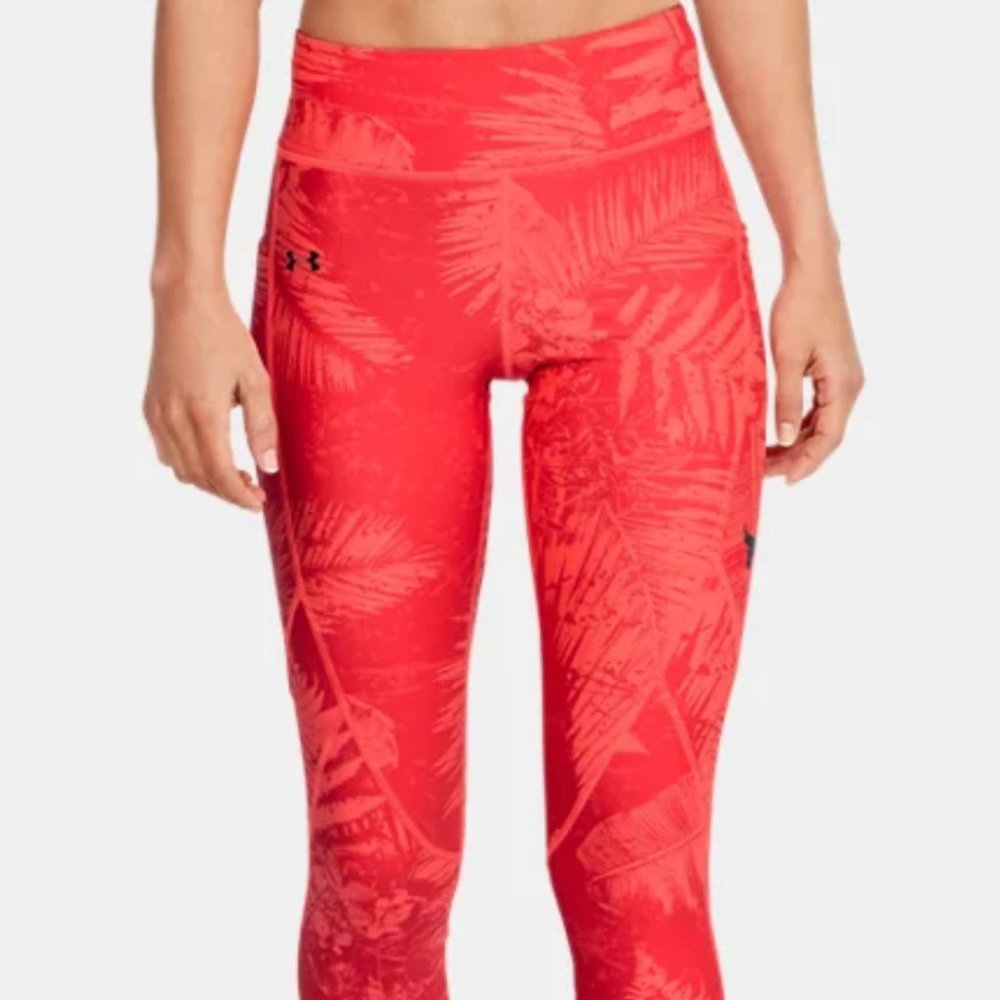 🌸Sale🌸 Under Armour Ankle Crop Tights Women's Size Pant 1351905 820 - Picture 2 of 6